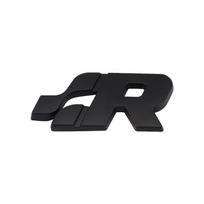 Automobilio lipdukas Priekinis variklio dangtis Grotelės SR 32 Emblema Automobilio grotelių ženklelis R Racing Sagitar Passat Golf Tiguan Touareg CC GR SR Badge Sticker juoda