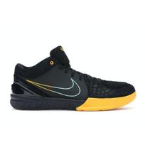 Nike Zoom Kobe 4 Protro Gyvatės odos vyriški kedai Juodi Aurora-Žali-Universiteto aukso AV6339-002 40.5