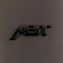 3D Metalinis Automobilio Galinės Bagažinės Ženklelis Priekinės Grotelės ABT Logotipo Emblema Lipdukas Decal Skirtas Golf RS3 ABT S3 S5 Q5 Q8 A4 B8 A3 8V Sticker 80mm juoda