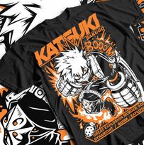 Bakugo Katsuki T-Shirt My Hero Academia MHA Anime Girl Gift Shirt Tee All Size XL