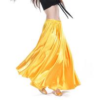 Šokių profesionalus šokių kostiumas Satin Long Skirt 360 Full Circle Satin Long Skirt Swing Dance Decor violetinė