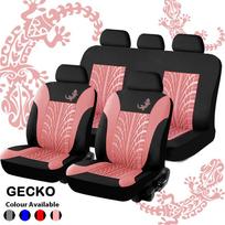 Gecko Press universalus automobilio sėdynės užvalkalas, audinys Art Four Seasons universalus automobilio sėdynės užvalkalas 2PCS rožinė