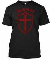 Deus Vult Mano Uola Unisex Marškinėliai S
