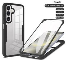 360 pilnos apsaugos dėklas, skirtas Samsung Galaxy A16 Cover Integruota ekrano apsauga for Samsung Galaxy A16 juoda