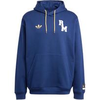 Adidas Originals Vrct FW24 Real Madrid Logotipo Raidė Šiltas Hoodie Vyriški Hoodies Tamsiai Mėlynas JF2584 L