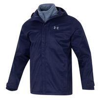 Under Armour Comfortable Hooded Zipper Three-In-One Windbreaker Men Jackets Blue 1300663-411 2XL