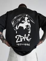 Vyriški Vintažiniai Roko Grupės Grafinio Spaudinio Marškinėliai 2Pac 1971-1996 Tribute Dizainas Juodi Trumpomis Rankovėmis Apvalia Kaklo Iškirpte Vasaros Atsipalaidavę Marškinėliai S