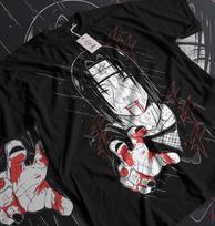 Itachi Uchiha T-Shirt Naruto Shippuden Manga Strip Naruto Anime Shirt All Size S