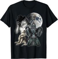 Cringe Alpha Wolf Meme Werewolf T-Shirt 4XL