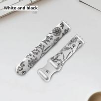 Silikoninis graviruotas moteriškas dirželis Samsung Galaxy Watch Fit 3 apyrankei, pakaitinis apyrankės dirželis Samsung Galaxy Fit3 apyrankės priedams Galaxy Watch Fit 3 balta