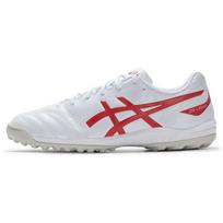 ASICS TF Turf dirbtinės dangos dilimui atsparūs futbolo bateliai vyrams, balti, raudoni, laisvalaikio stiliaus, 1103A112-103 42