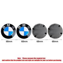 4 vnt. 68 mm automobilio ratlankio centrinis dangtelis su logotipu tinka BMW M1x3 X6 X7 134567 serijoms E36 E39 E46 E60 E90 priedams. 4pcs