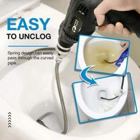 1M Vamzdžių valymo spyruoklė su jungtimi Kanalizacijos valymo spyruoklė Virtuvės tualeto kanalizacijos grindų sifono valymo įrankis 1m