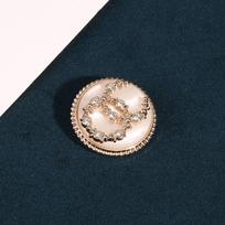 10 vnt. apvalūs deimantiniai sagai moteriški drabužiai kostiumas paltas sagų aksesuarai vaikiškas megztinis striukė subtilūs maži sagai 1 #gold * 28L = 18.0 MM * round