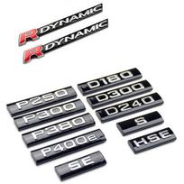 P250 P300 P380 P400e D180 D240 D300 S SE HSE R-DYNAMIC Juostelės Emblema Ženklelis R-ange R-over VELAR Raidės Automobilio Stilius Bagažinės Logotipo Lipdukas S