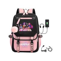 Kpop Raganų Medžiotojų Merginų Grupės Filmo Apsuptas Spausdintas Kuprinė One Size