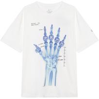 Nike FW24 Kobe X-Ray serijos patogūs, minkšti, universalūs marškinėliai trumpomis rankovėmis vyrams, viršūnės, balti HV6695-100 L