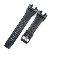 Dervinis laikrodžio dirželis, suderinamas su Casio GBA-900-1 4A 7 900RD 900 moteriškas guminis sportinis riešo dirželis apyrankė Sagtis su kaiščiu juoda