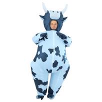 Helovino šventės karvės pripučiamas kostiumas-maskotas - Kūrybiškas Cosplay & Nuotraukų rekvizitas One Size