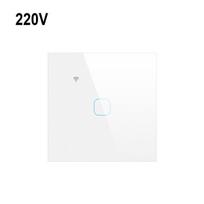 ES standartinis Tuya išmanusis šviesos jungiklis 1/2/3 Gang 1 Way WiFi sieninio apšvietimo jutiklinis jungiklis, skirtas Google Home Alexa balso valdymui 1-Gang