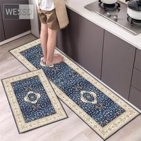 Persiško spausdinimo kilimų virtuvės kilimėlių rinkinys 2 dalių etninio stiliaus dekoras Namų miegamojo kilimėlis Vonios kilimėliai Neslystantis, plaunamas, sugeriantis 40x60cm+40x120cm