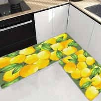 Citrininis virtuvės grindų kilimėlis Neslystantis virtuvės grindų kilimėlis Virtuvės kilimėlis virtuvės kilimėlis Namų dekoras Kambario dekoras 40*60cm