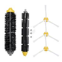 Priedai iRobot Roomba 675 650 690 600 500 serijos dulkių siurbliui, Atsarginių dalių keitimo rinkinys, Pagrindinis šepetys, Šoninis šepetys, Ratukas, HEPA filtrai Kit 4