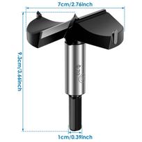68/70mm Forstner grąžtai vyrių gręžimo skylėms Grąžtas Volframo plieno Gręžimo antgalis Medžio apdirbimo įrankiai Medžiui Plastikui 1pc