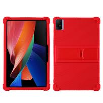 TCL Tab 11 planšetinio kompiuterio apsauginis dėklas: Silikoninis stovas nuo kritimo, minkštas dėklas 11 colių TCL NXTPAPER TCL Tab 11 raudona