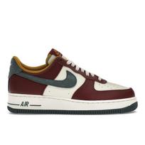 Nike Air Force 1 07 LV8 Tamsiai raudonos komandinės Vintažinės žalios vyriški sportbačiai Kokoso pienas Bronzinės HQ3612-113 44.5 white