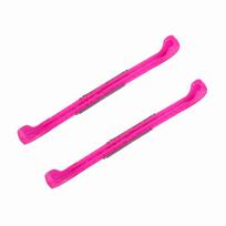 1 pora 7 spalvų plastikiniai ledo ritulio pačiūžų ašmenų apsauginiai dangteliai su reguliuojama spyruokle Pink