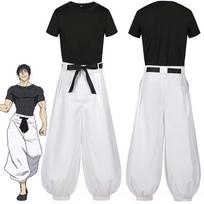 Jujutsu JJK Manga Anime Fushiguro Toji Satoru Gojo Cosplay Kostiumas Marškinėliai Kelnės Helovinas Kalėdos S