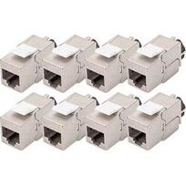 Digitus CAT 6A KEYSTONE MOD SHIELD 8PCS SHIELDED TOOL-FREE CONNECTION DN-93617-8