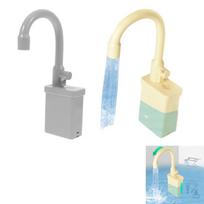 Sukamas virtuvės maišytuvo pakeitimo žaislas Imitacinis plastikinis virtuvės kriauklės žaislas Maišytuvas su tekančiu vandeniu Maišytuvo žaislas pilka spalva