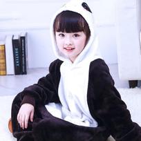 Unisex Anime Kigurumi Pižamos Panda Cosplay Kostiumų Hoodies Vakarėlis Fleece Sleepwears Naktiniai drabužiai 140