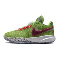 Nike LeBron 20 GS Stocking Stuffer Kids Sneakers Green Green-Apple University-Red DQ8646-300 38.5