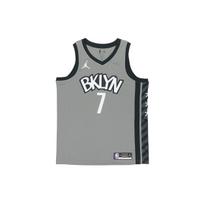 Jordan Brooklyn Nets Kevin Durant Nr. 7 Krepšinio marškinėliai 2020 Vyriški viršutiniai drabužiai Pilki CV9469-005 L black
