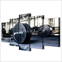 Svorio kilnojimo sportas sporto salė fitnesas drobė Sienos menas Paveikslas Namų dekoras 5 dalių spaudinys Plakatas Be rėmo Kambario dekoras Tapyba Be rėmo 20x35cm*2  20x45cm*2  20x55cm*1 No Frame