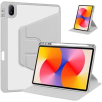 Skirta Huawei matepad se 11 dėklas 360 besisukantis atlenkiamas stovas knygos tipo dėklas Funda Huawei MatePad SE 11 2024 dėklui su rašiklio laikikliu Matepad SE 11 2024 pilka spalva