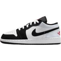 Air Jordan 1 Low GS Panda Toe Kids Sneakers White Fire-Red Black HF3188-106 35.5 white