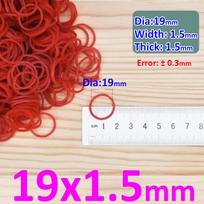 Skersmuo 19mm-60mm Raudonos Didelio Elastingumo Gumos Juostelės Reikmenys Tampūs O Žiedai 100Pcs