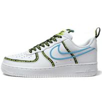 Nike Air Force 1 Low Worldwide White Blue Fury Volt Sneakers CK7213-100 42