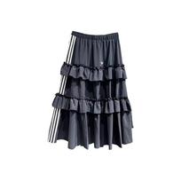 Adidas Originals Dryžuotas Madingas Paprastas Sportinis Midi Sijonas Moteriški Sijonai KQ6505 XL