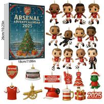 Arsenal Liverpool Futbolo Akrilinis Kalėdinis Aklas Dėžutės Medžio Papuošalas Su Animacinių Filmų Personažais Šventinei Puošybai Arsenal