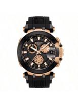 T-Race Chronograph Vyriškas Sportiškas Madingas Kvarcinis Laikrodis T115.417.37.061.01. Daugiafunkcinis apvalus ciferblato laikrodis, vyriškas T115.417.37.051.00 juoda