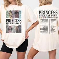 Princess Eras Tour Comfort Colors Shirt  land Princess Tour Shirt Princess Characters Shirt Girl Trip Shirt Birthday Gift S