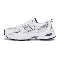 New Balance 530 Big Kid, balti natūralūs Indigo vaikiški sportbačiai, sidabriniai-metaliniai GR530SB1 36