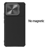 NILLKIN Skirtas POCO F6 Pro telefono dėklui CamShield Prop kameros apsaugai galinis dangtelis No Magnetic Black