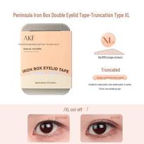 AKF Invisible Double Eyelid Stickers for Women - Natural, Traceless, Swollen Eyelid Solution with Mirror in a Tin Box beige