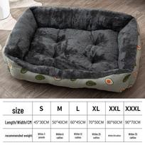 Universalus namelis augintiniams su šiltu kilimėliu šunims ir katėms - Tinka visiems sezonams S 45*30cm (within 3 lbs) avokadas